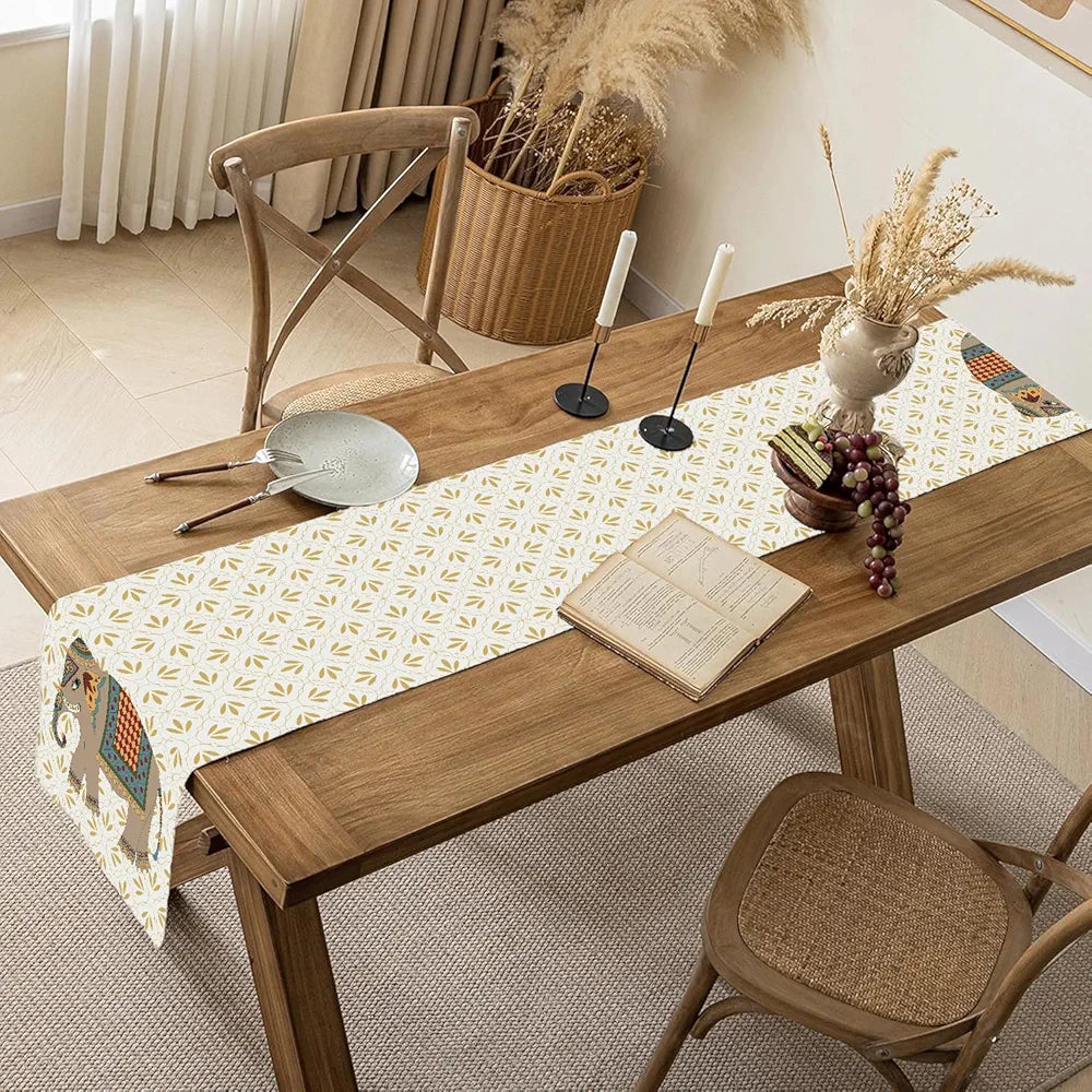 Ishro Home Premium Table Runner – Soft European-Standard Fabric, Elegant Soft Feel, Machine Washable, Timeless Design |